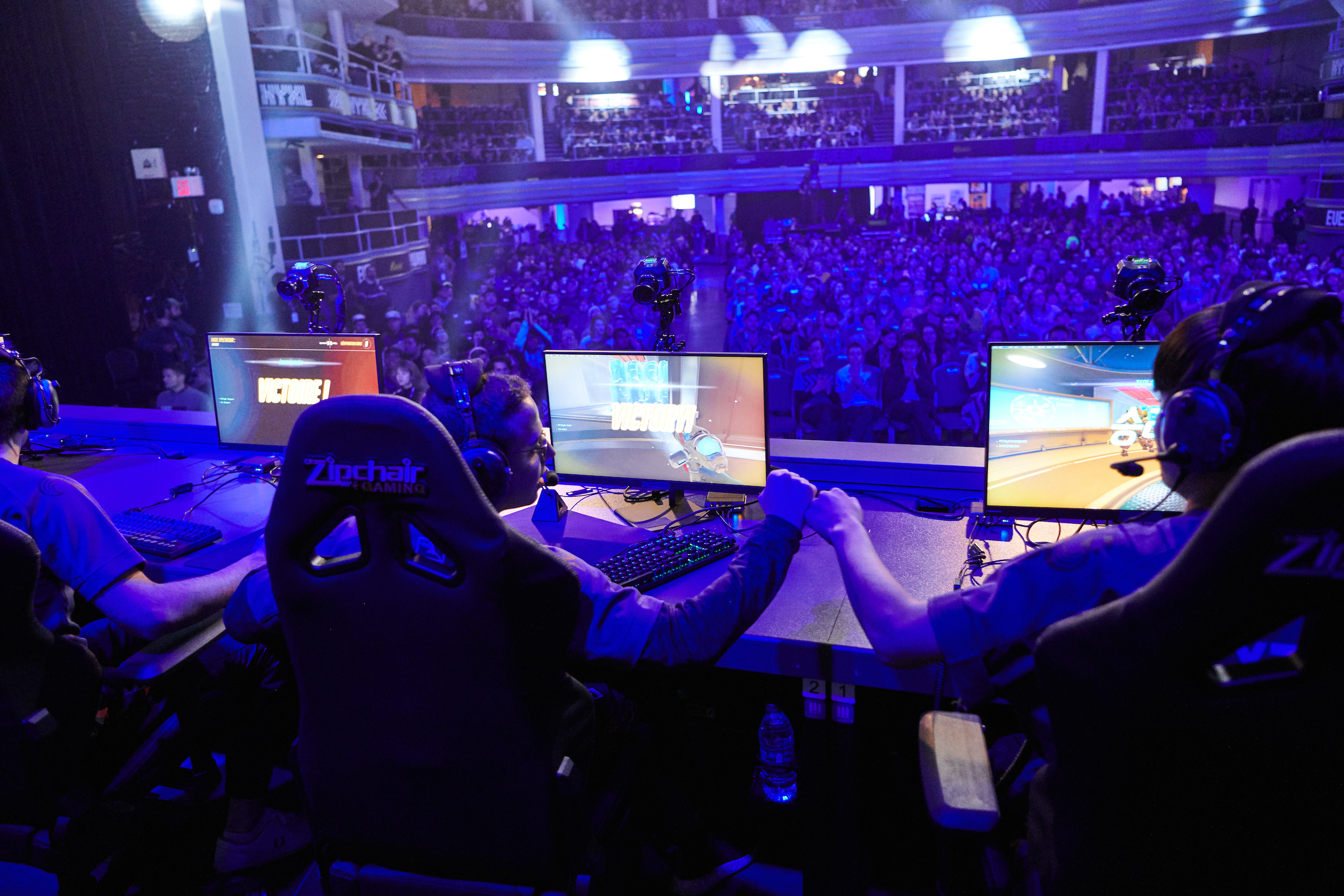 Players at an Overwatch Esports Live Event