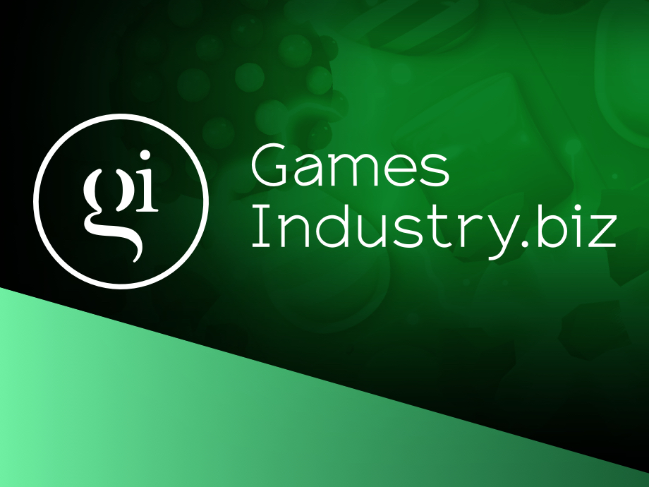 The Games Industry dot Biz logo over a green background.